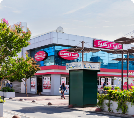 Fachada sucursal Los Ángeles