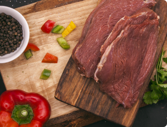Bistec de posta con pimientos — Calidad en cada etapa